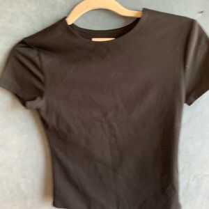 OPEN EDIT NWOT Size XS Classic‎ Black Women's CROP Top